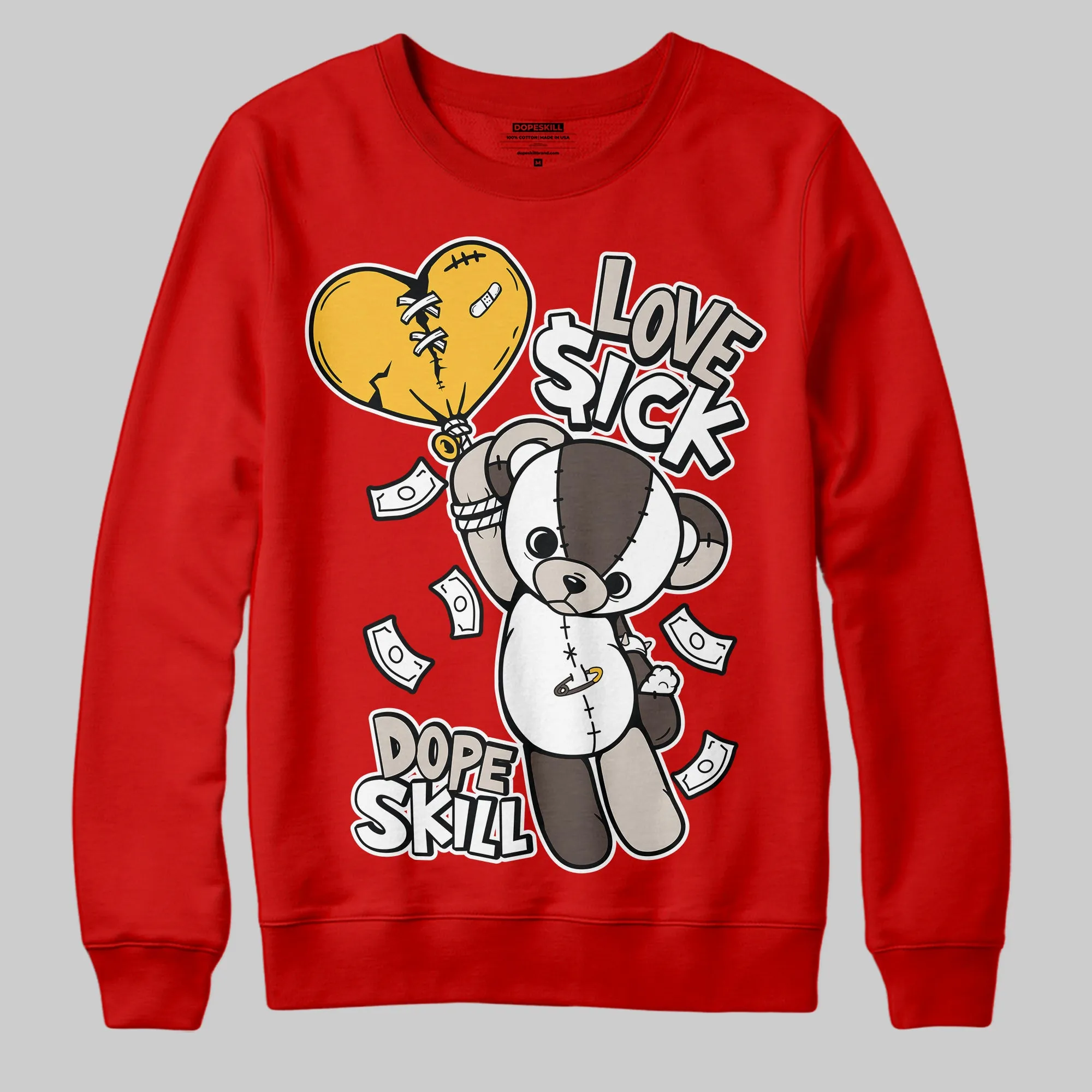 Samba OG White Better Scarlet DopeSkill Sweatshirt Love Sick Graphic sold by DopeSkill product image thumbnail 3