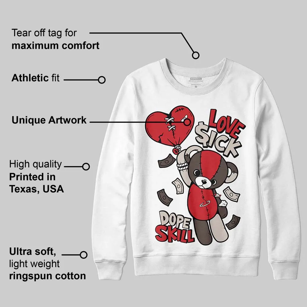 Samba OG White Better Scarlet DopeSkill Sweatshirt Love Sick Graphic sold by DopeSkill product image thumbnail 4
