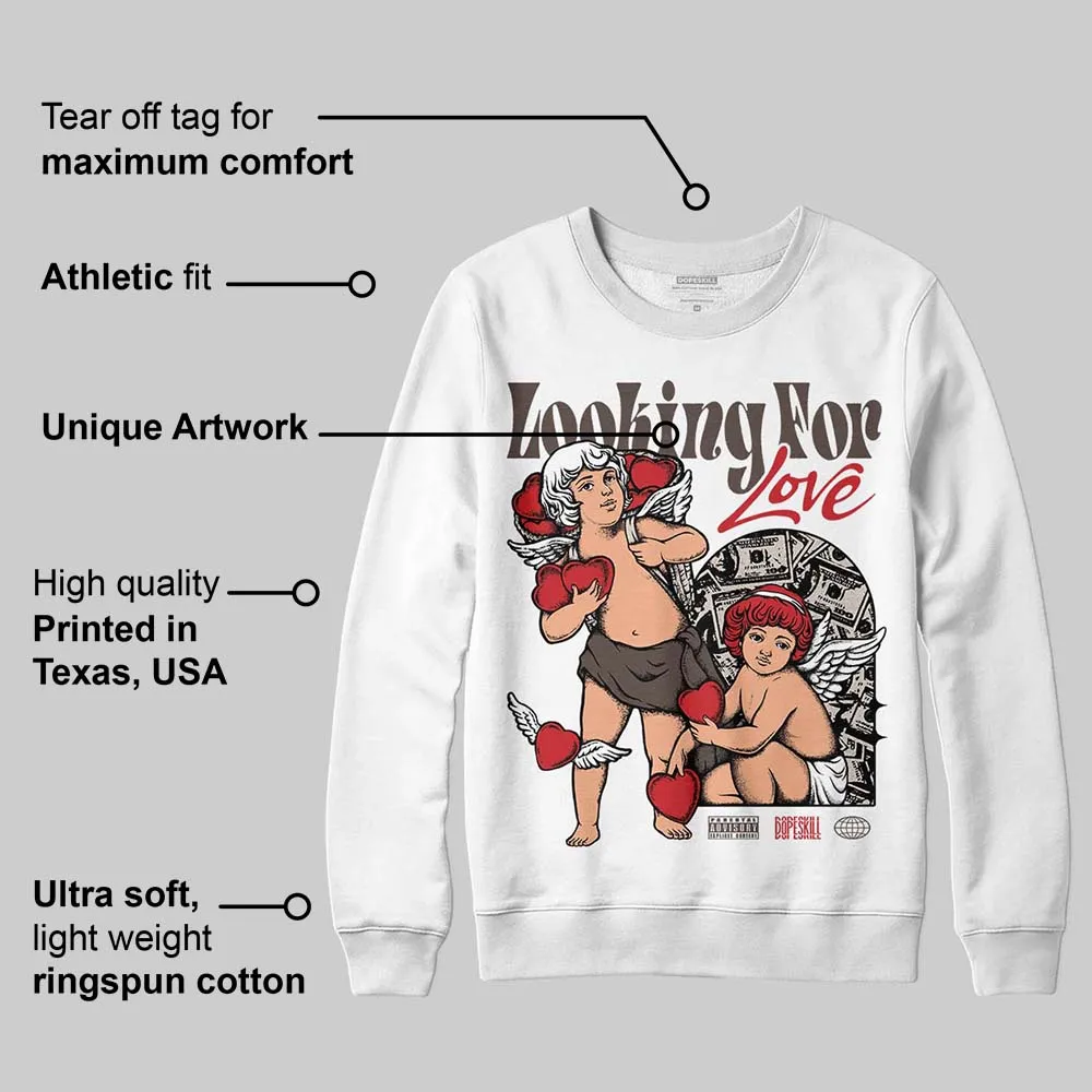 Samba OG White Better Scarlet DopeSkill Sweatshirt Looking For Love Graphic sold by DopeSkill product image thumbnail 4