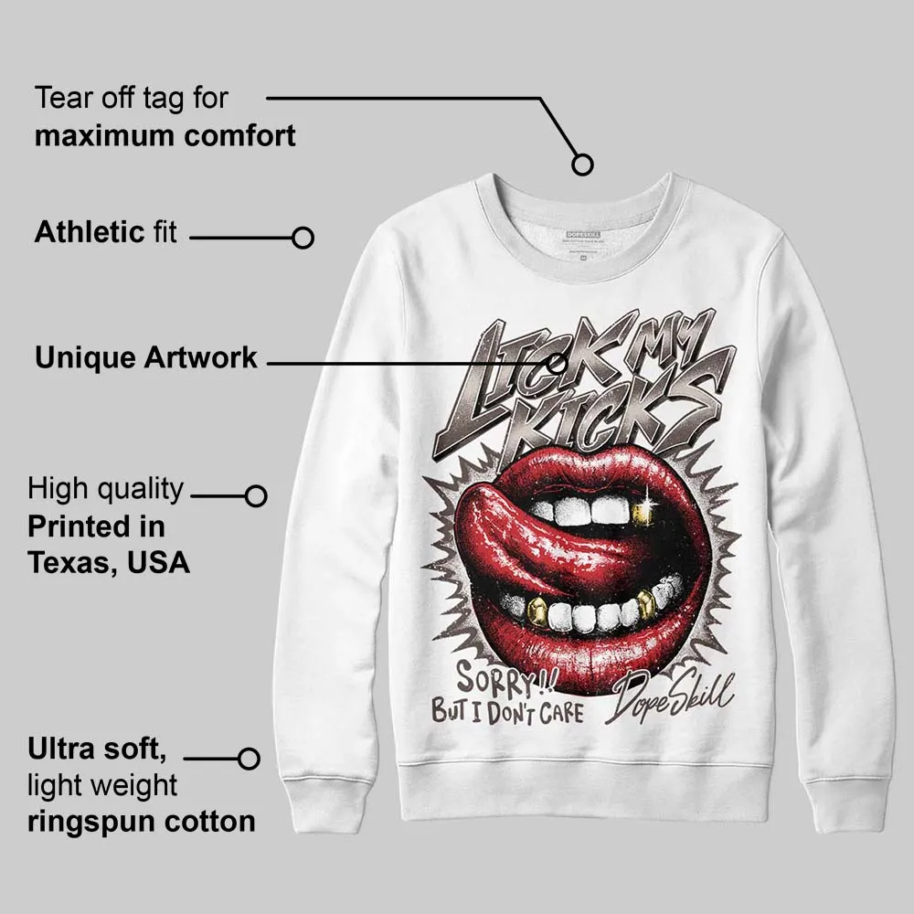 Samba OG White Better Scarlet DopeSkill Sweatshirt Lick My Kicks Graphic sold by DopeSkill product image thumbnail 4