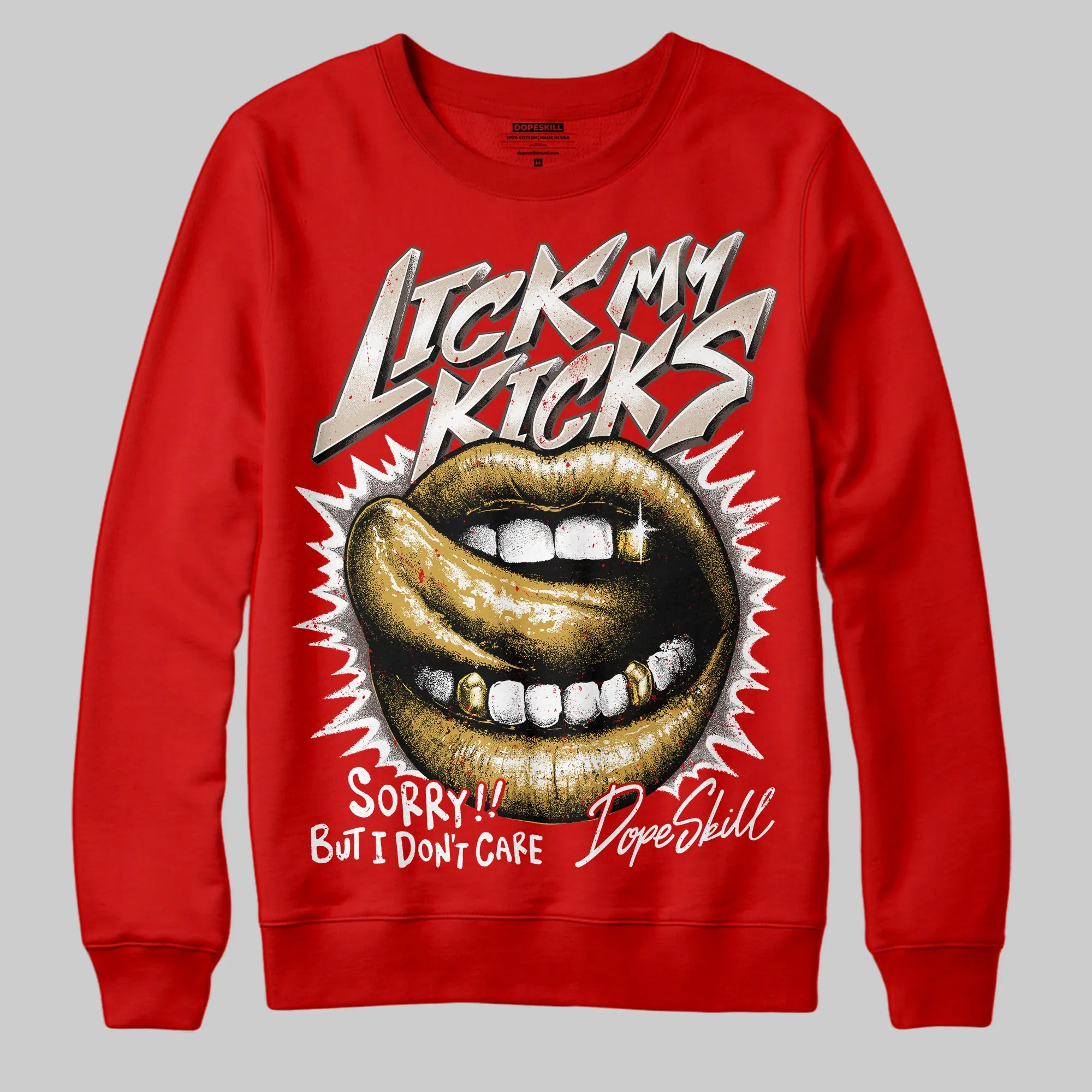 Samba OG White Better Scarlet DopeSkill Sweatshirt Lick My Kicks Graphic sold by DopeSkill product image thumbnail 3