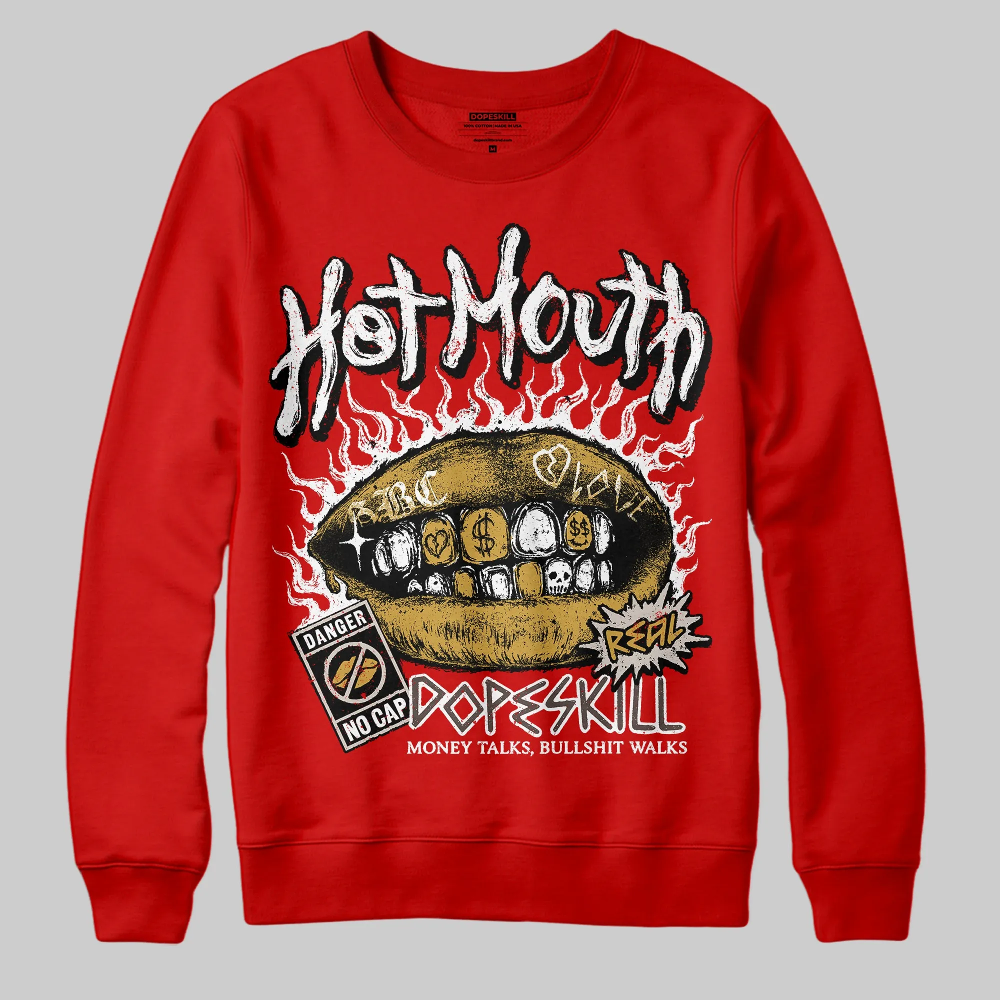 Samba OG White Better Scarlet DopeSkill Sweatshirt Hot Mouth Graphic sold by DopeSkill product image thumbnail 3