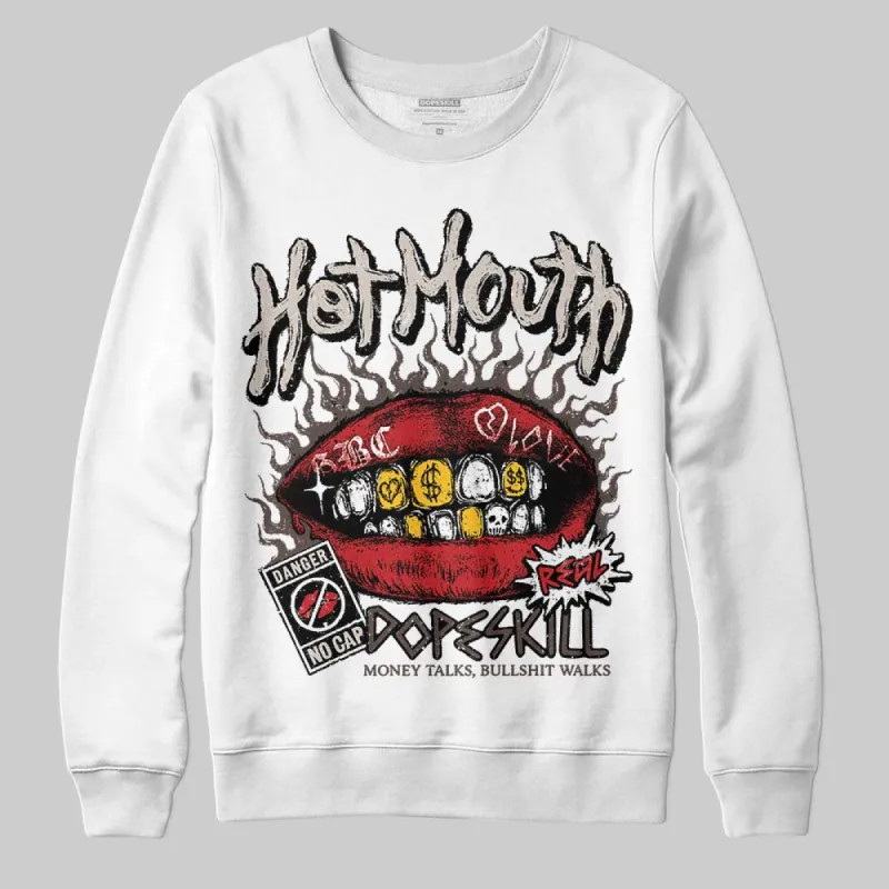 Samba OG White Better Scarlet DopeSkill Sweatshirt Hot Mouth Graphic sold by DopeSkill