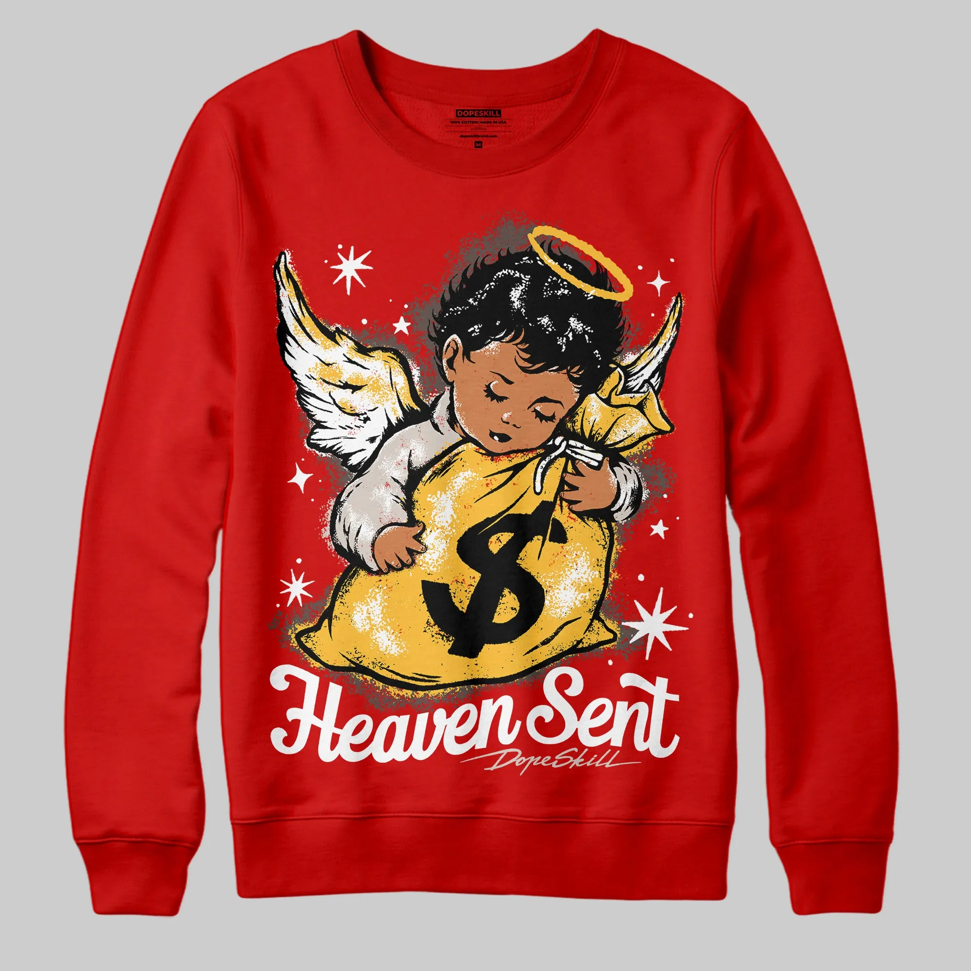Samba OG White Better Scarlet DopeSkill Sweatshirt Heaven Sent Graphic sold by DopeSkill product image thumbnail 3