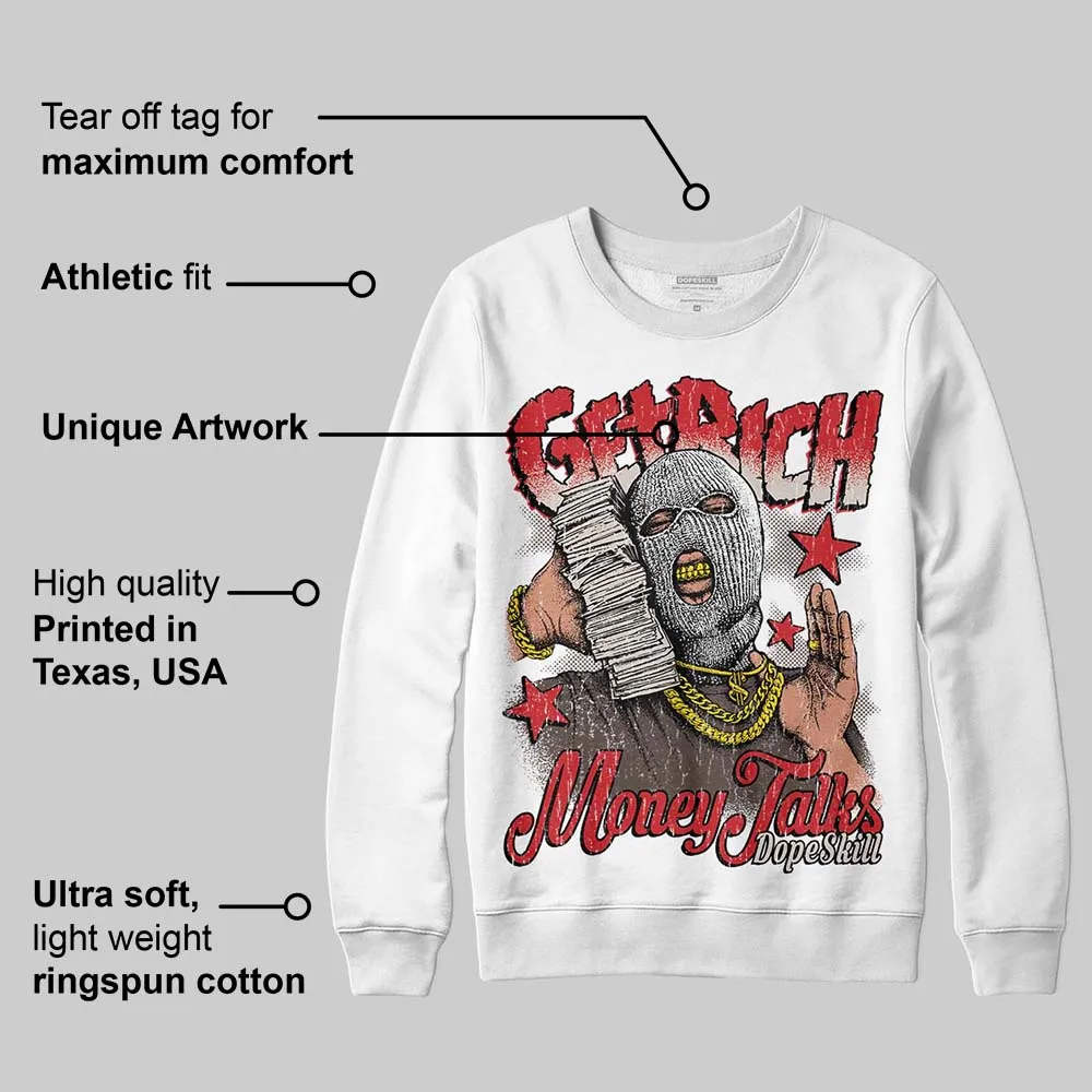 Samba OG White Better Scarlet DopeSkill Sweatshirt Get Rich Graphic sold by DopeSkill product image thumbnail 4