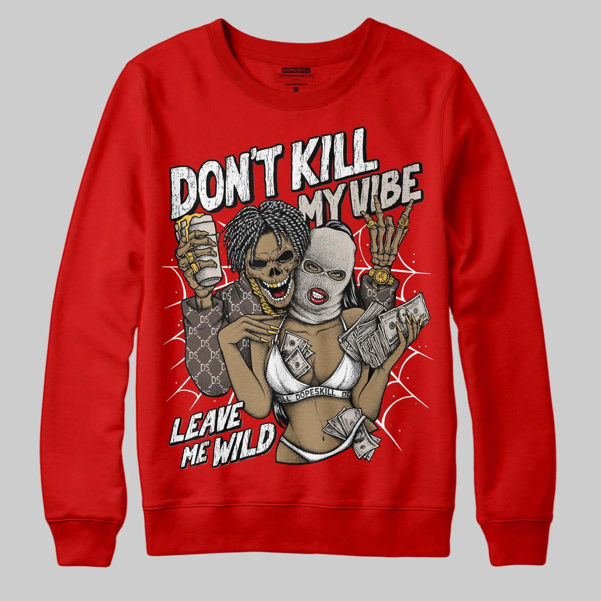 Samba OG White Better Scarlet DopeSkill Sweatshirt Don't Kill My Vibe Graphic sold by DopeSkill product image thumbnail 3