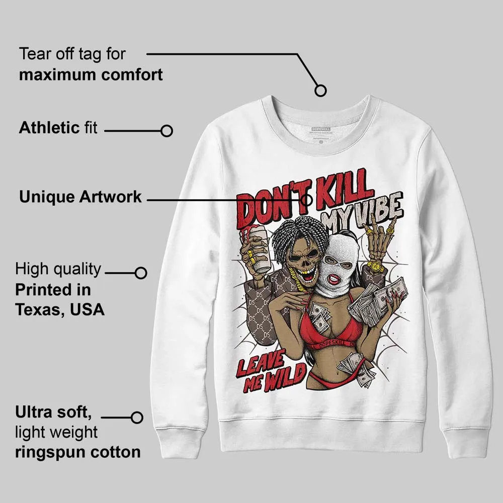 Samba OG White Better Scarlet DopeSkill Sweatshirt Don't Kill My Vibe Graphic sold by DopeSkill product image thumbnail 4