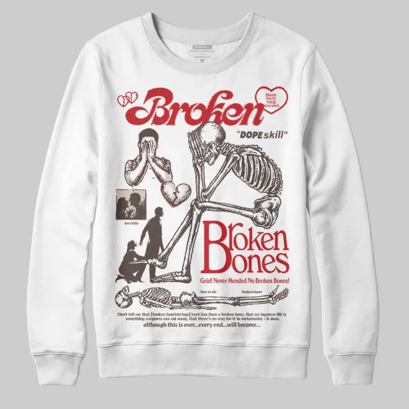 Samba OG White Better Scarlet DopeSkill Sweatshirt Broken Bones Graphic sold by DopeSkill