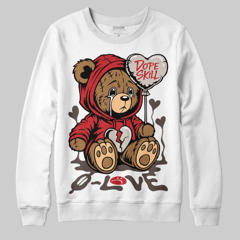 Samba OG White Better Scarlet DopeSkill Sweatshirt Broken Bear Graphic sold by DopeSkill