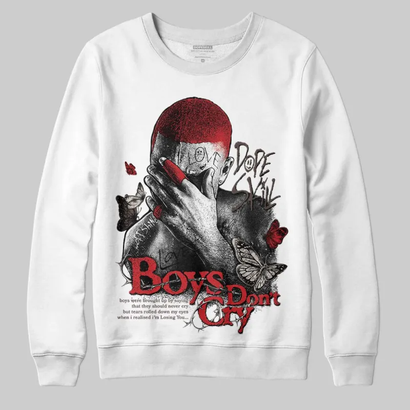 Samba OG White Better Scarlet DopeSkill Sweatshirt Boys Don't Cry Graphic sold by DopeSkill