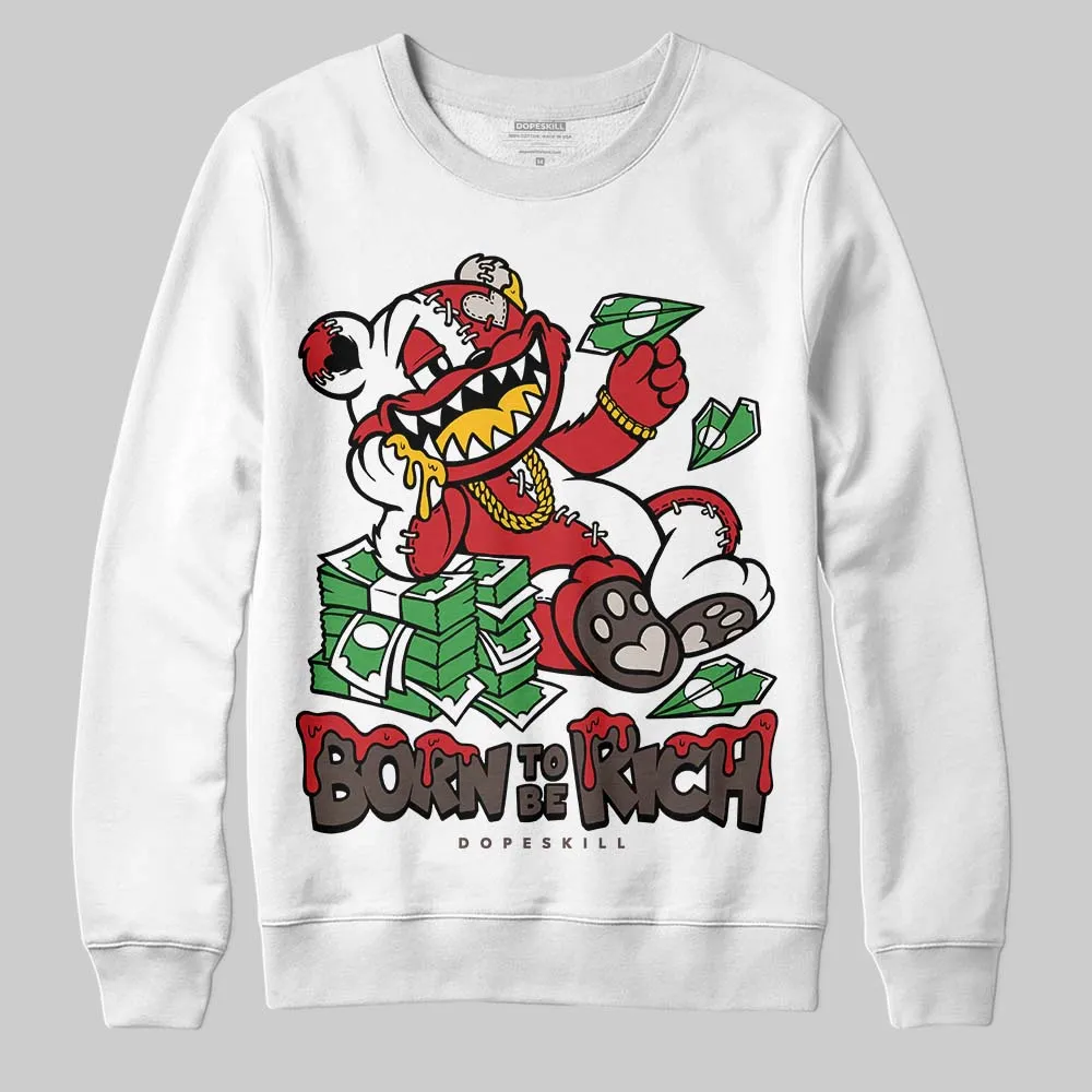 Samba OG White Better Scarlet DopeSkill Sweatshirt Born To Be Rich Graphic sold by DopeSkill