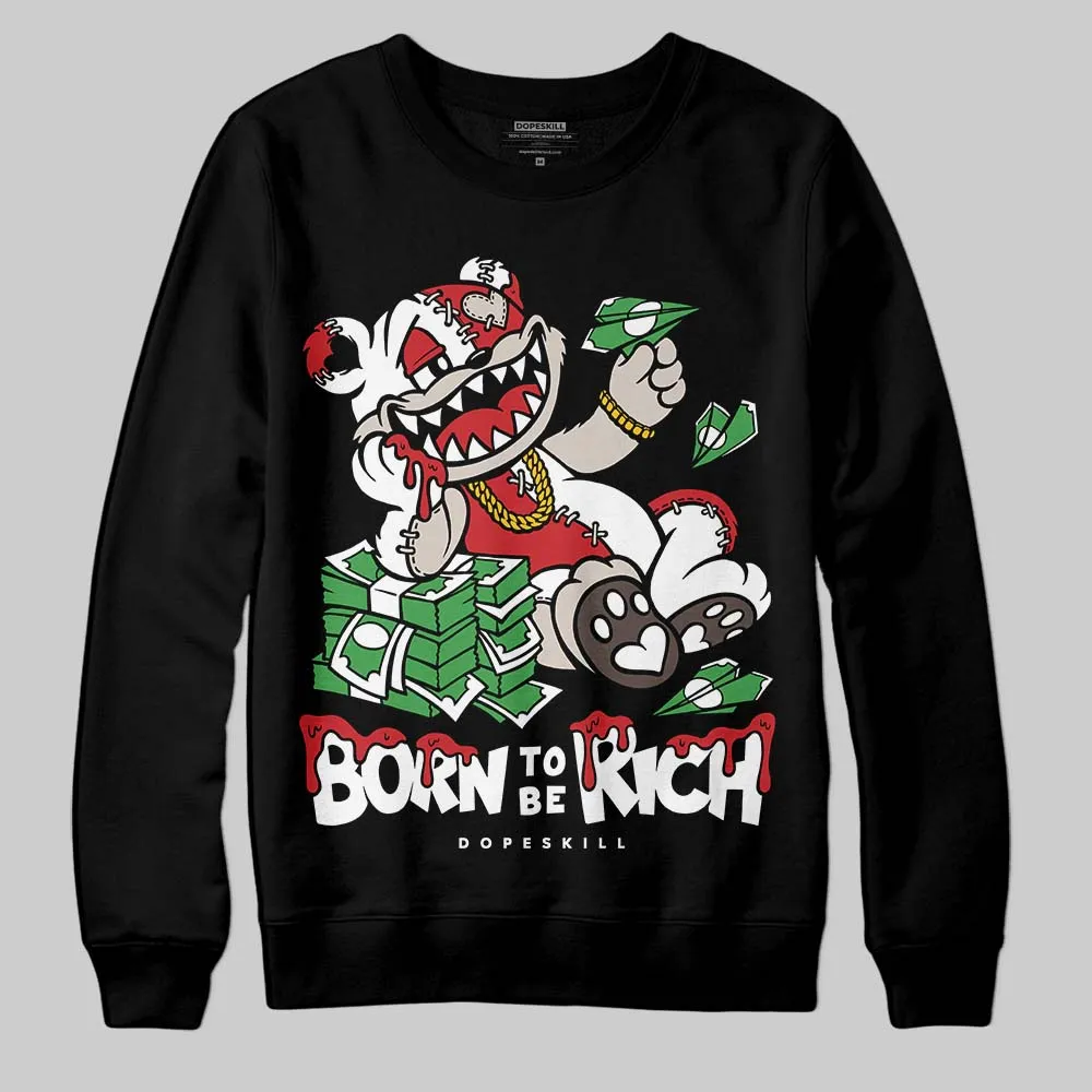 Samba OG White Better Scarlet DopeSkill Sweatshirt Born To Be Rich Graphic sold by DopeSkill product image thumbnail 2