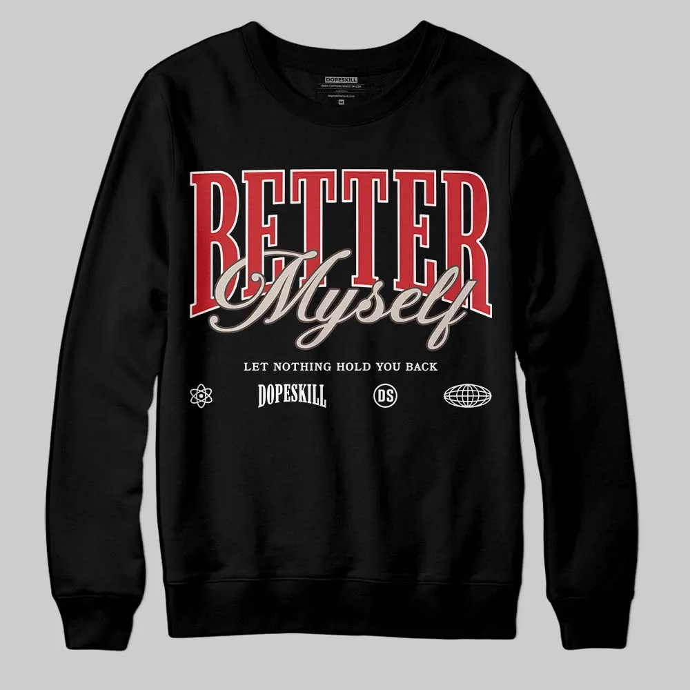 Samba OG White Better Scarlet DopeSkill Sweatshirt Better Myself Graphic sold by DopeSkill product image thumbnail 2