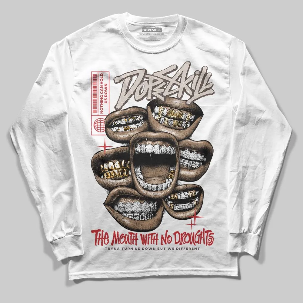 Samba OG White Better Scarlet DopeSkill Long Sleeve T-Shirt The Mouth With No Droughts Graphic sold by DopeSkill