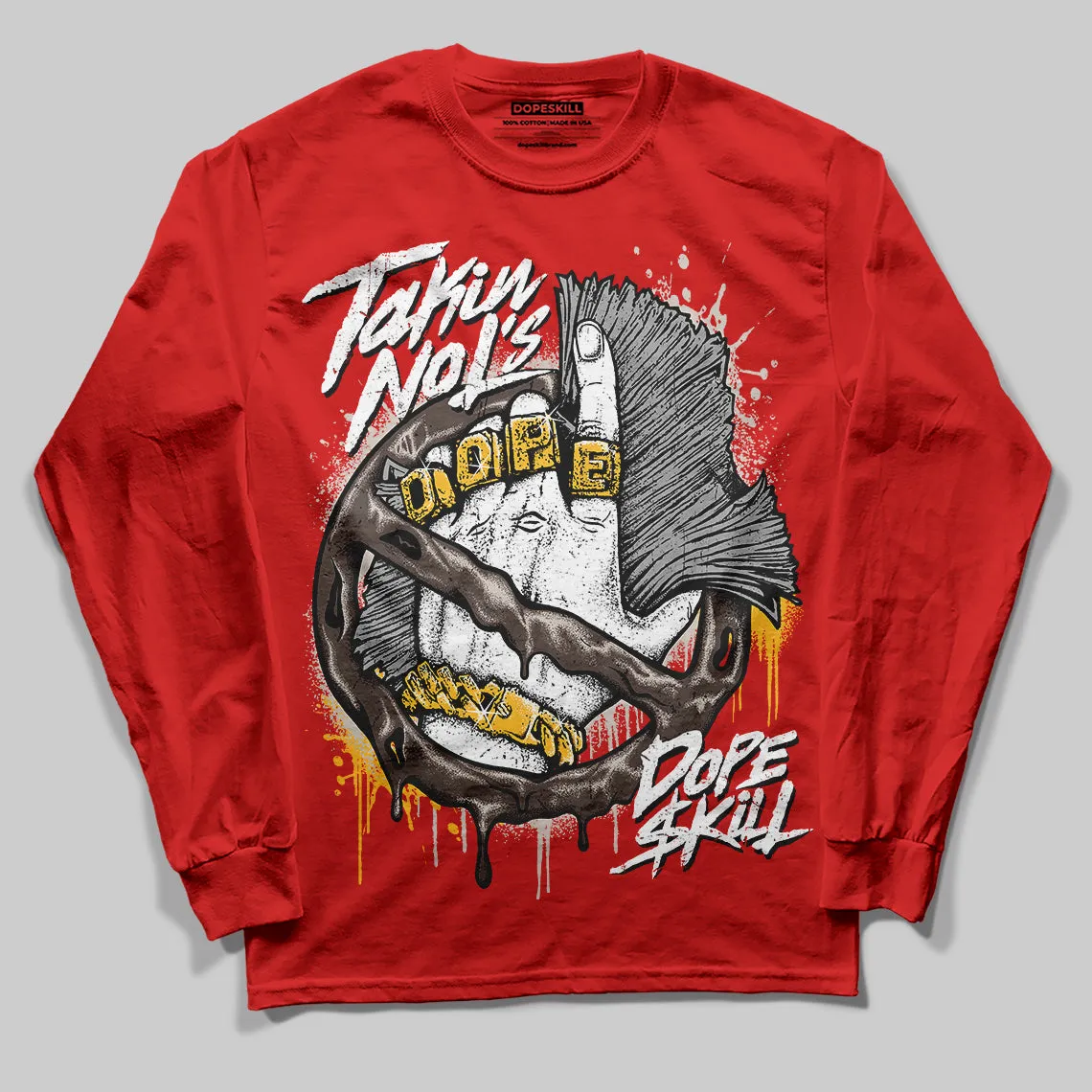 Samba OG White Better Scarlet DopeSkill Long Sleeve T-Shirt Takin No L's Graphic sold by DopeSkill product image thumbnail 3