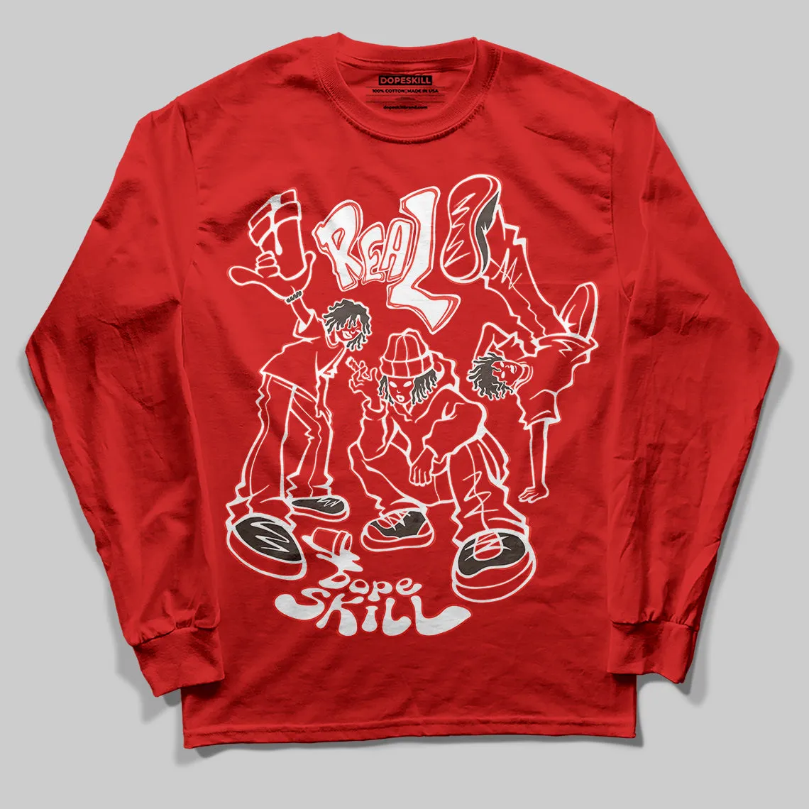 Samba OG White Better Scarlet DopeSkill Long Sleeve T-Shirt Real Y2K Players Graphic sold by DopeSkill product image thumbnail 3