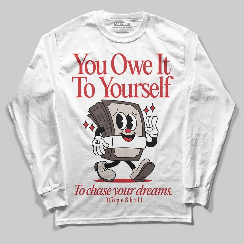Samba OG White Better Scarlet DopeSkill Long Sleeve T-Shirt Owe It To Yourself Graphic sold by DopeSkill