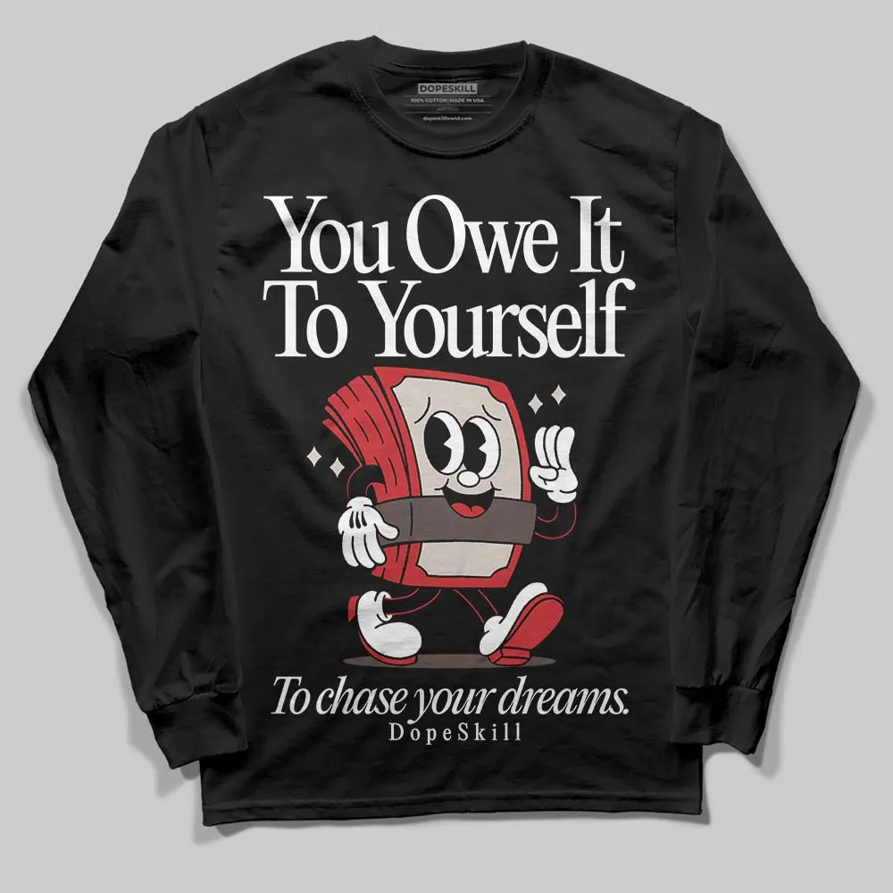 Samba OG White Better Scarlet DopeSkill Long Sleeve T-Shirt Owe It To Yourself Graphic sold by DopeSkill product image thumbnail 2