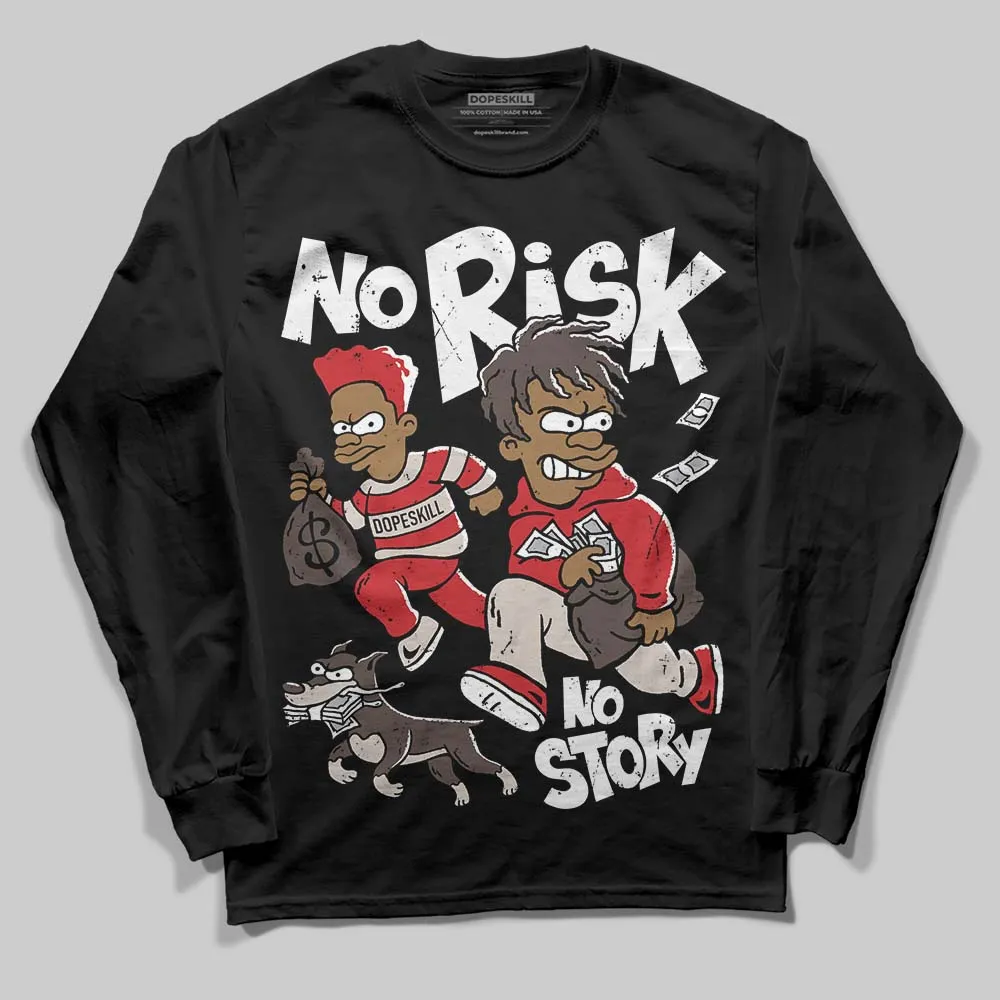 Samba OG White Better Scarlet DopeSkill Long Sleeve T-Shirt No Risk No Story Graphic sold by DopeSkill product image thumbnail 2