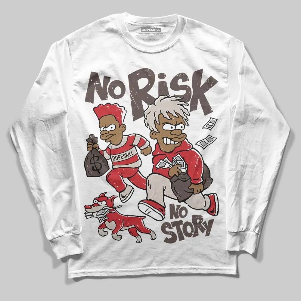 Samba OG White Better Scarlet DopeSkill Long Sleeve T-Shirt No Risk No Story Graphic sold by DopeSkill