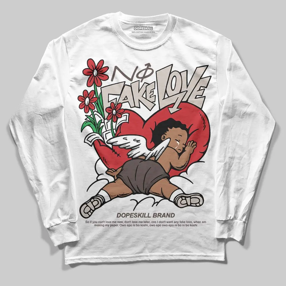 Samba OG White Better Scarlet DopeSkill Long Sleeve T-Shirt No Fake Love Graphic sold by DopeSkill