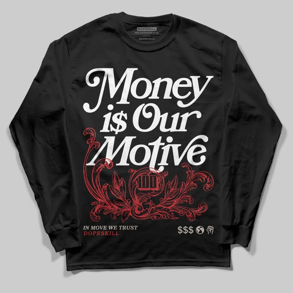 Samba OG White Better Scarlet DopeSkill Long Sleeve T-Shirt Money Is Our Motive Typo Graphic sold by DopeSkill product image thumbnail 2