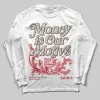 Samba OG White Better Scarlet DopeSkill Long Sleeve T-Shirt Money Is Our Motive Typo Graphic sold by DopeSkill