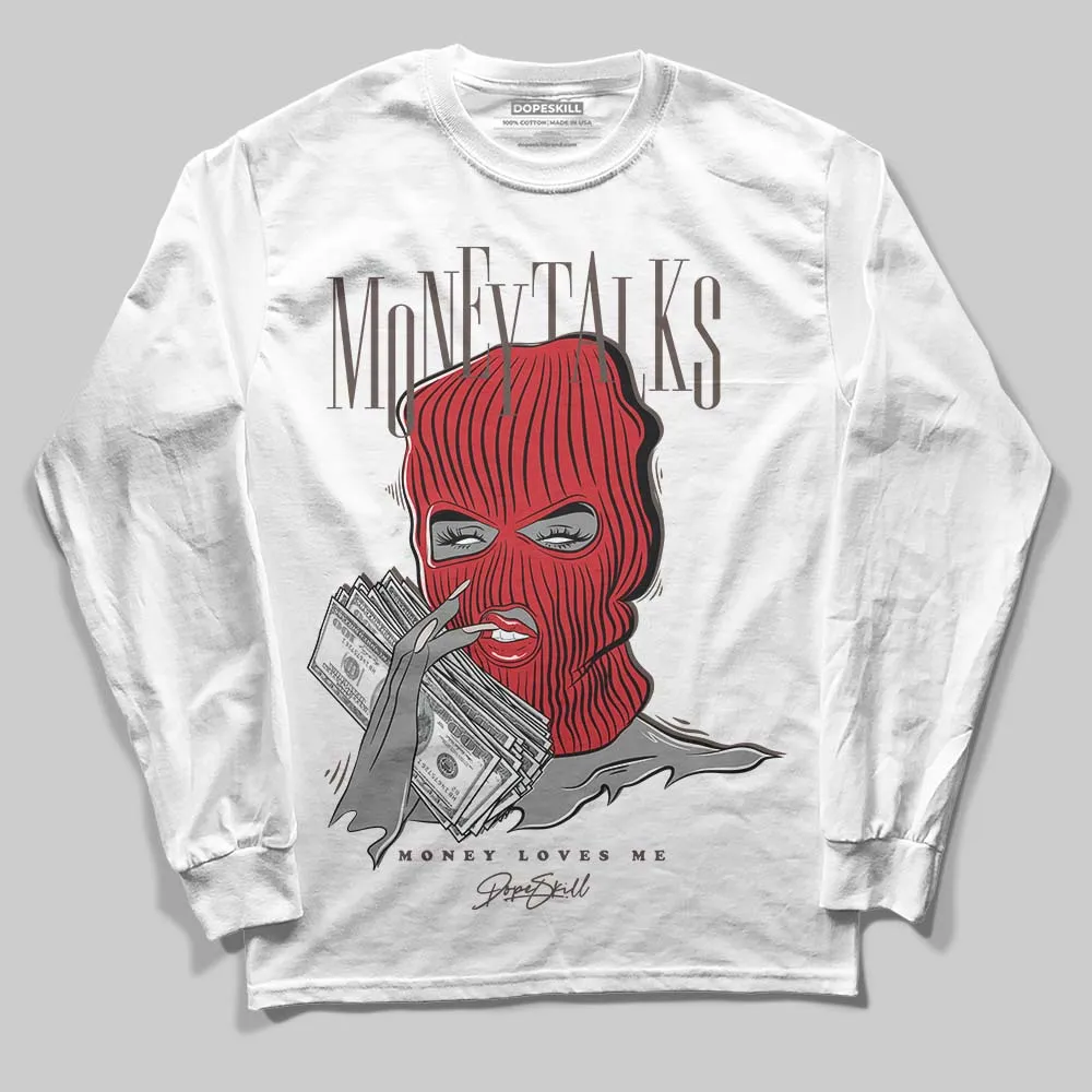 Samba OG White Better Scarlet DopeSkill Long Sleeve T-Shirt Money Talks Graphic sold by DopeSkill