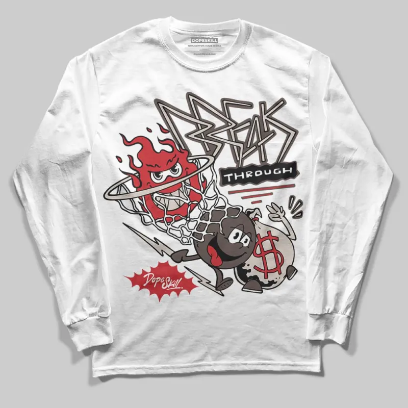 Samba OG White Better Scarlet DopeSkill Long Sleeve T-Shirt Break Through Graphic sold by DopeSkill