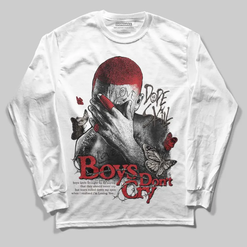 Samba OG White Better Scarlet DopeSkill Long Sleeve T-Shirt Boys Don't Cry Graphic sold by DopeSkill