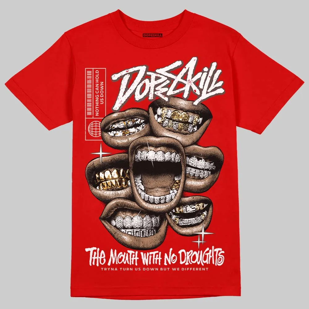 Samba OG White Better Scarlet DopeSkill T-Shirt The Mouth With No Droughts Graphic sold by DopeSkill product image thumbnail 3