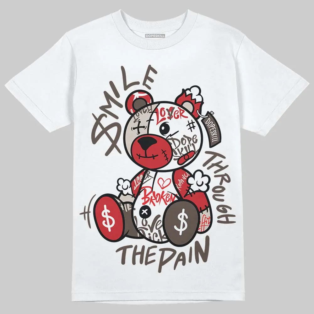 Samba OG White Better Scarlet DopeSkill T-Shirt Smile Through The Pain Graphic sold by DopeSkill
