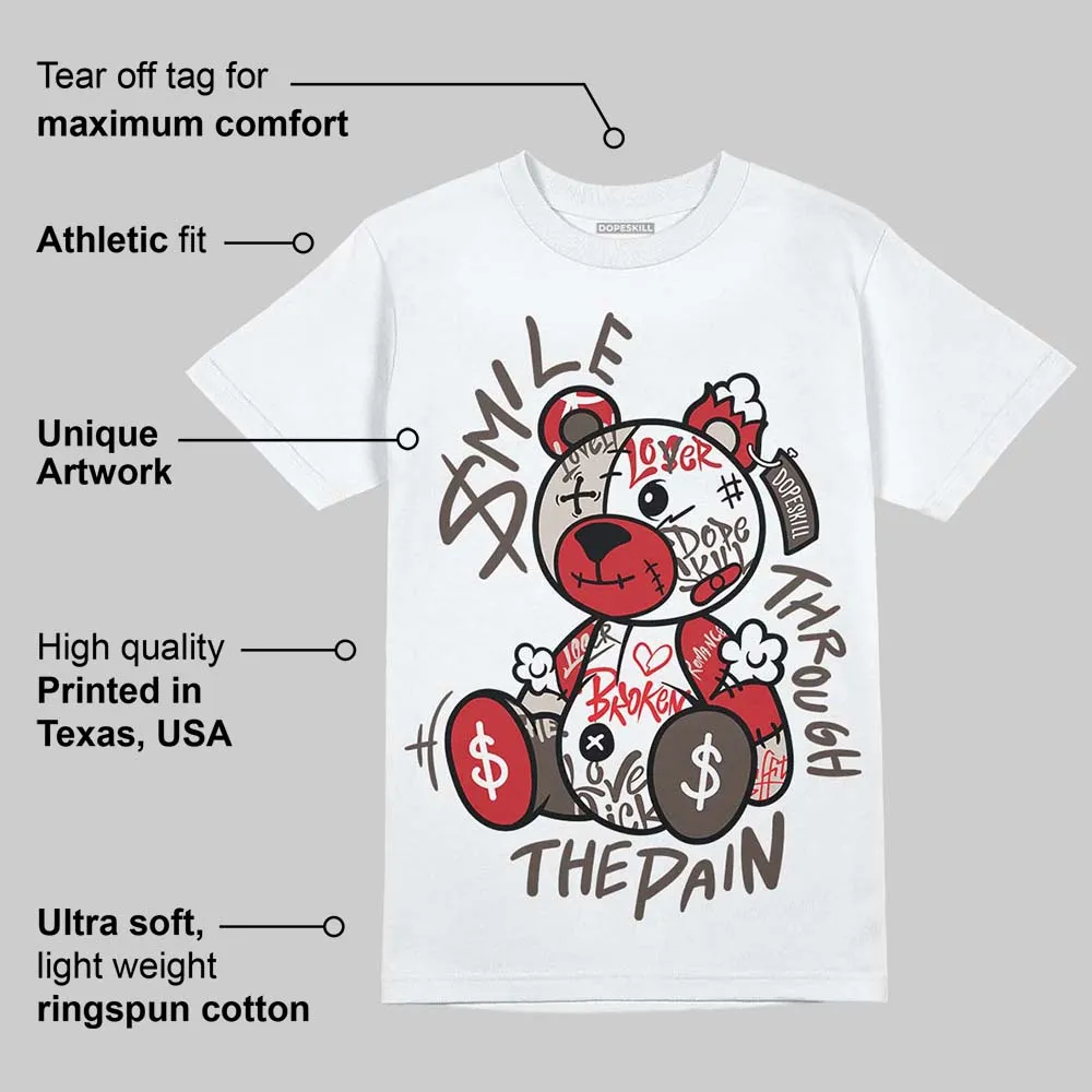 Samba OG White Better Scarlet DopeSkill T-Shirt Smile Through The Pain Graphic sold by DopeSkill product image thumbnail 4