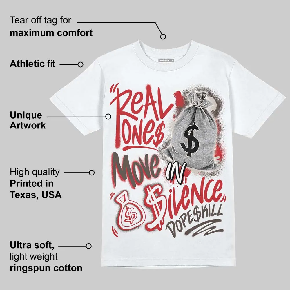 Samba OG White Better Scarlet DopeSkill T-Shirt Real Ones Move In Silence Graphic sold by DopeSkill product image thumbnail 4