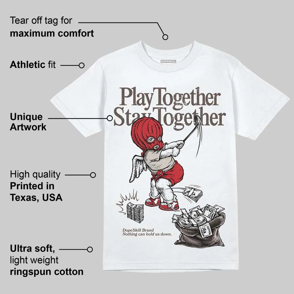 Samba OG White Better Scarlet DopeSkill T-Shirt Play together, Stay together Graphic sold by DopeSkill product image thumbnail 4