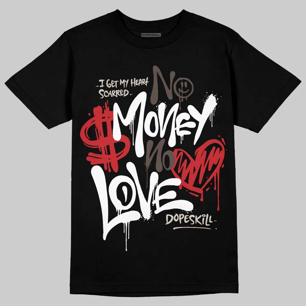 Samba OG White Better Scarlet DopeSkill T-Shirt No Money No Love Typo Graphic sold by DopeSkill product image thumbnail 2