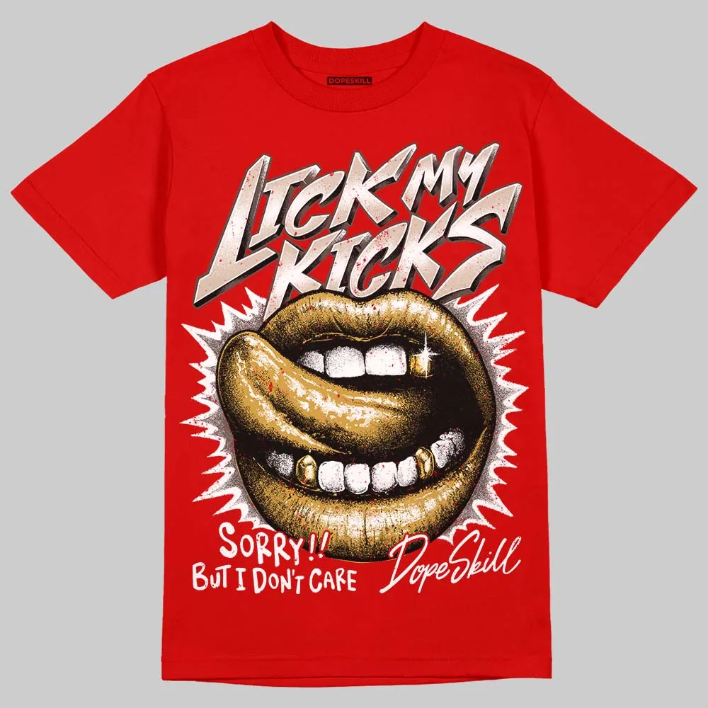 Samba OG White Better Scarlet DopeSkill T-Shirt Lick My Kicks Graphic sold by DopeSkill product image thumbnail 3