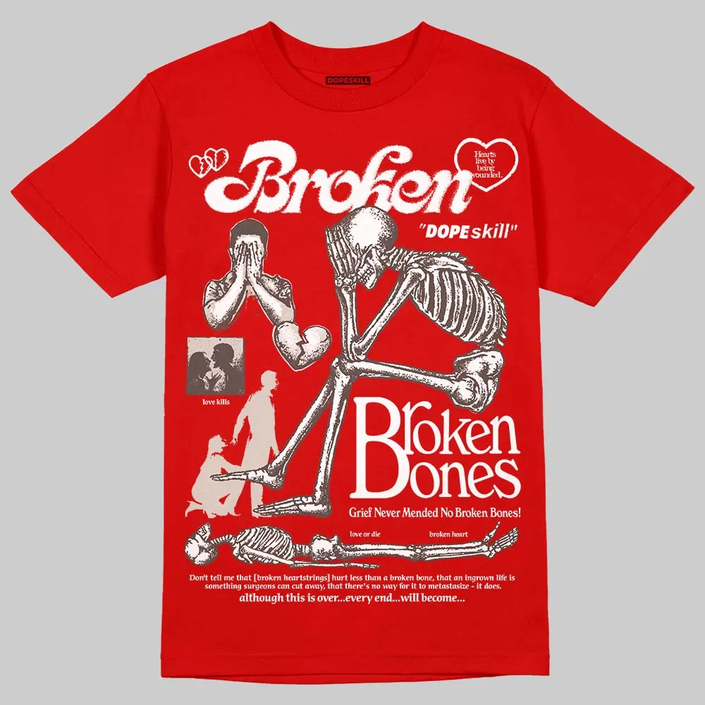Samba OG White Better Scarlet DopeSkill T-Shirt Broken Bones Graphic sold by DopeSkill product image thumbnail 3
