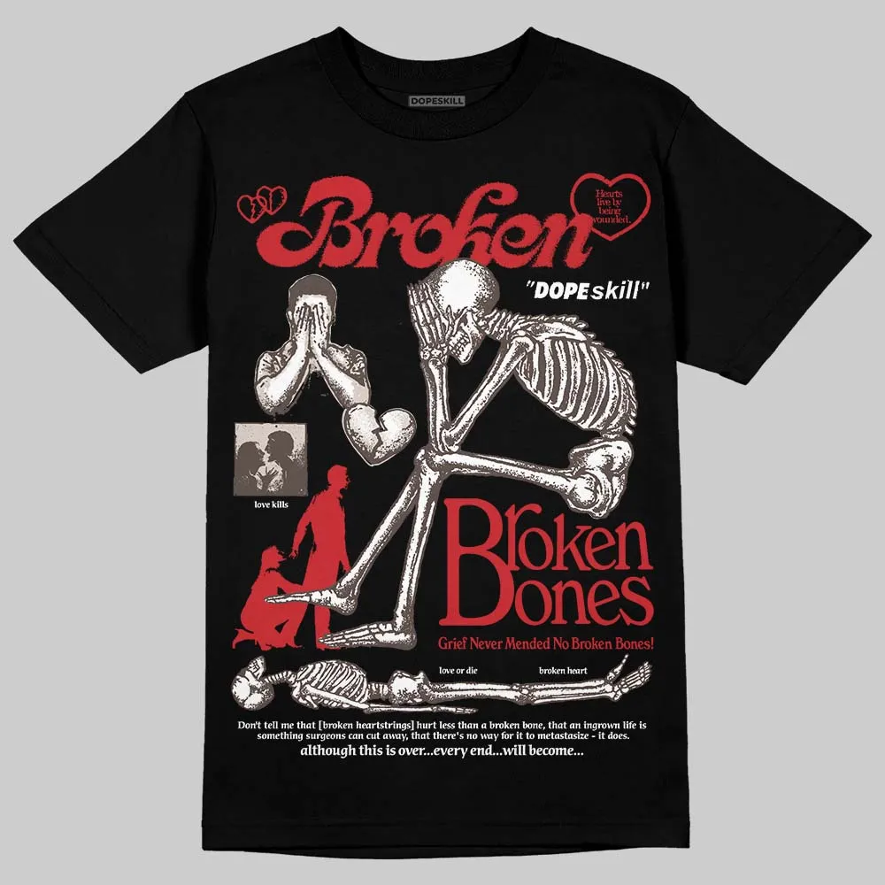 Samba OG White Better Scarlet DopeSkill T-Shirt Broken Bones Graphic sold by DopeSkill product image thumbnail 2