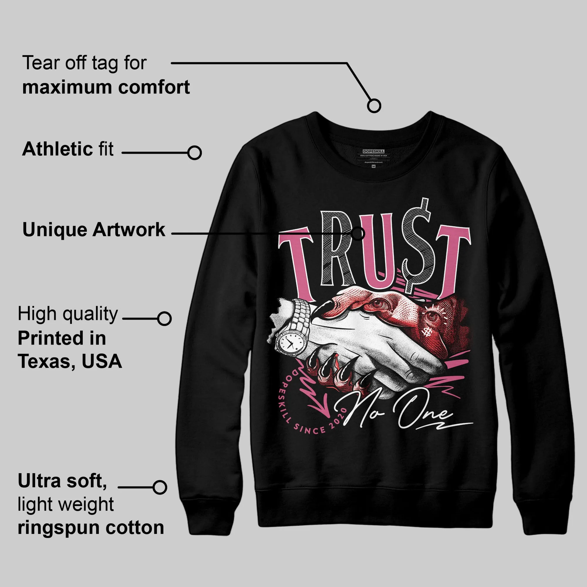 S - Serendipity Pro-X1 W DopeSkill Sweatshirt Trust No One Graphic sold by DopeSkill product image thumbnail 3