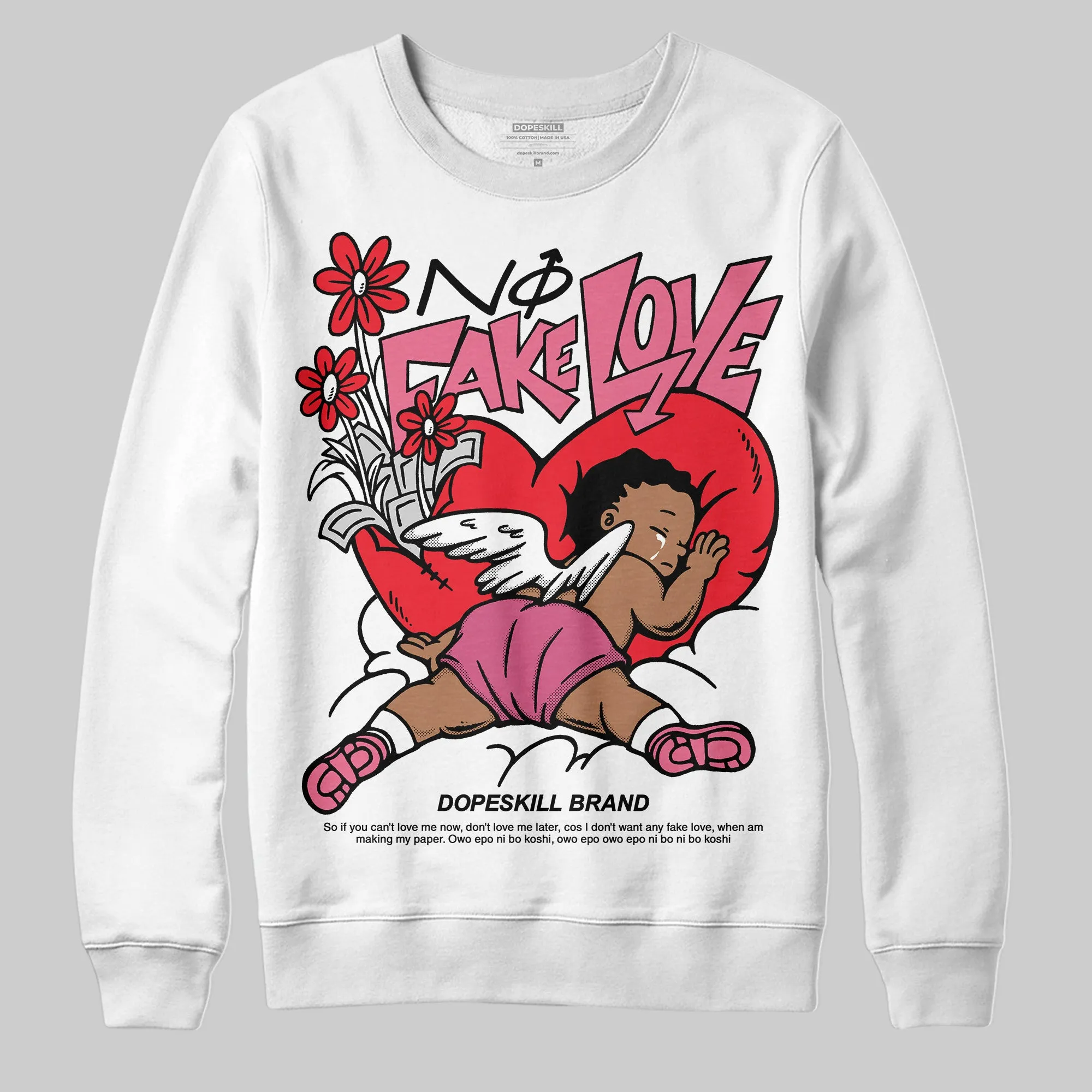 S - Serendipity Pro-X1 W DopeSkill Sweatshirt No Fake Love Graphic sold by DopeSkill product image thumbnail 2