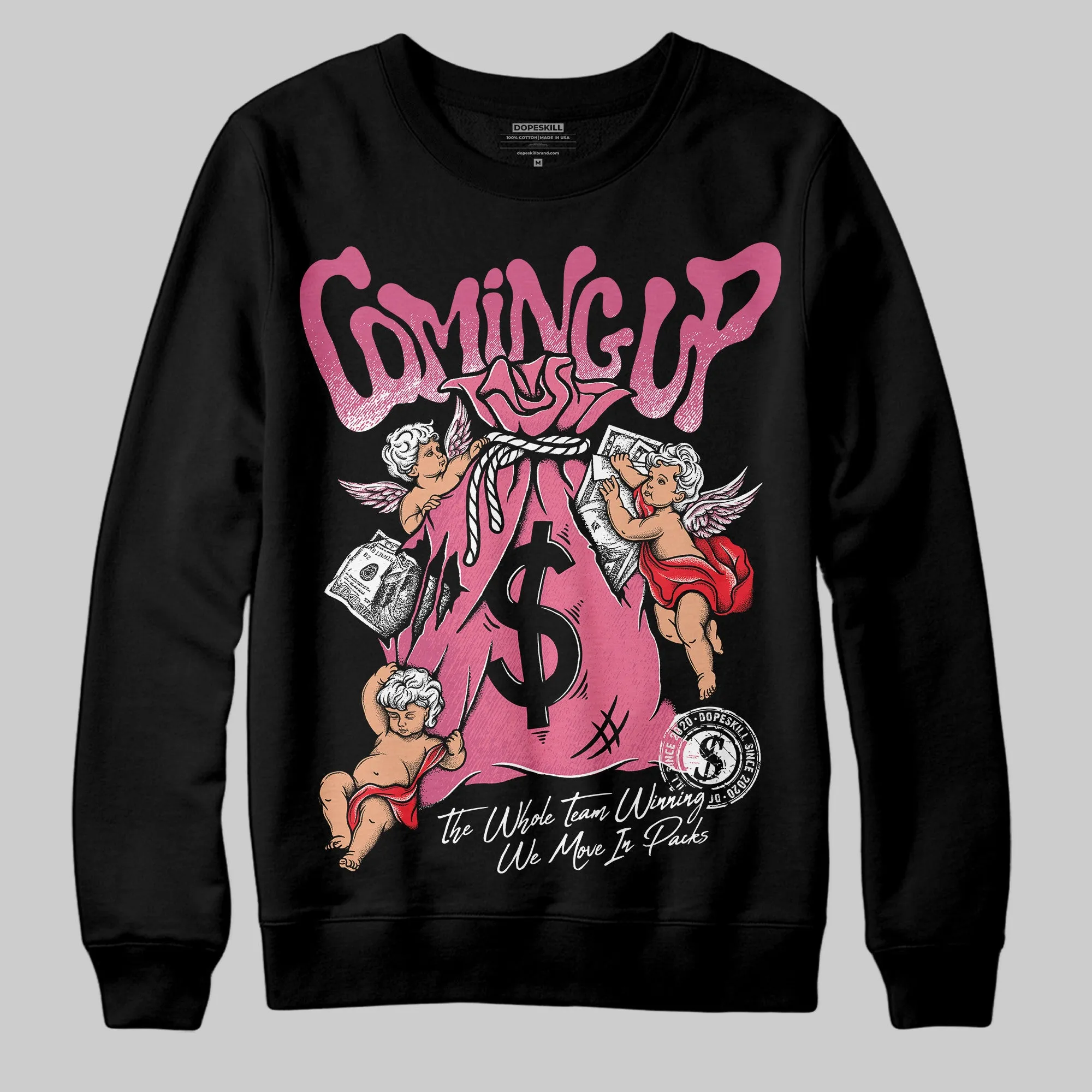 S - Serendipity Pro-X1 W DopeSkill Sweatshirt Money Bag Coming Up Graphic sold by DopeSkill