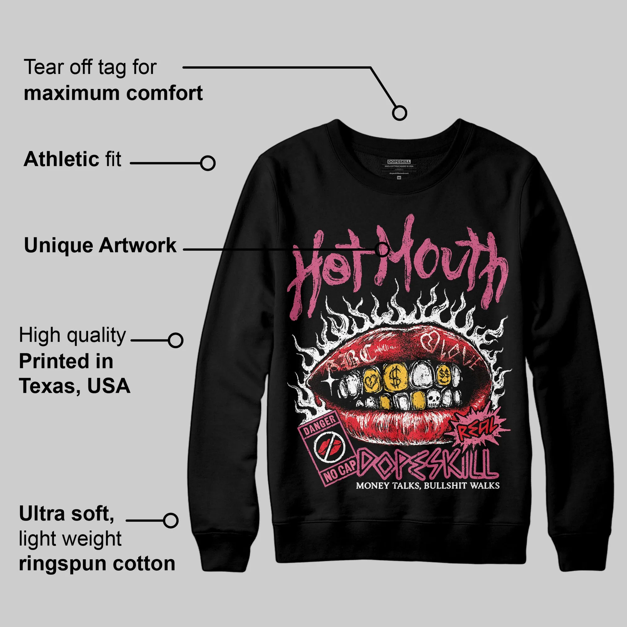 S - Serendipity Pro-X1 W DopeSkill Sweatshirt Hot Mouth Graphic sold by DopeSkill product image thumbnail 3