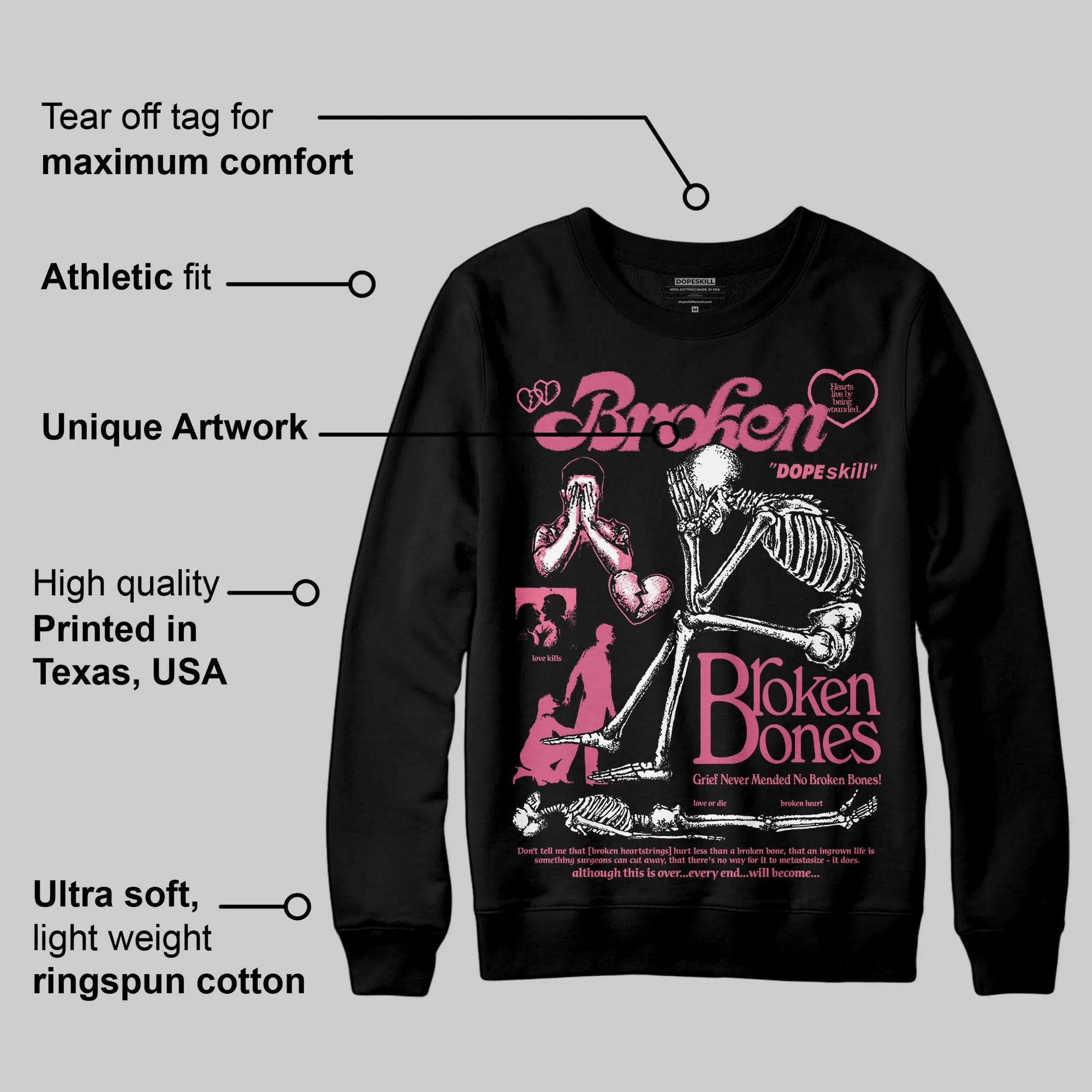 S - Serendipity Pro-X1 W DopeSkill Sweatshirt Broken Bones Graphic sold by DopeSkill product image thumbnail 3