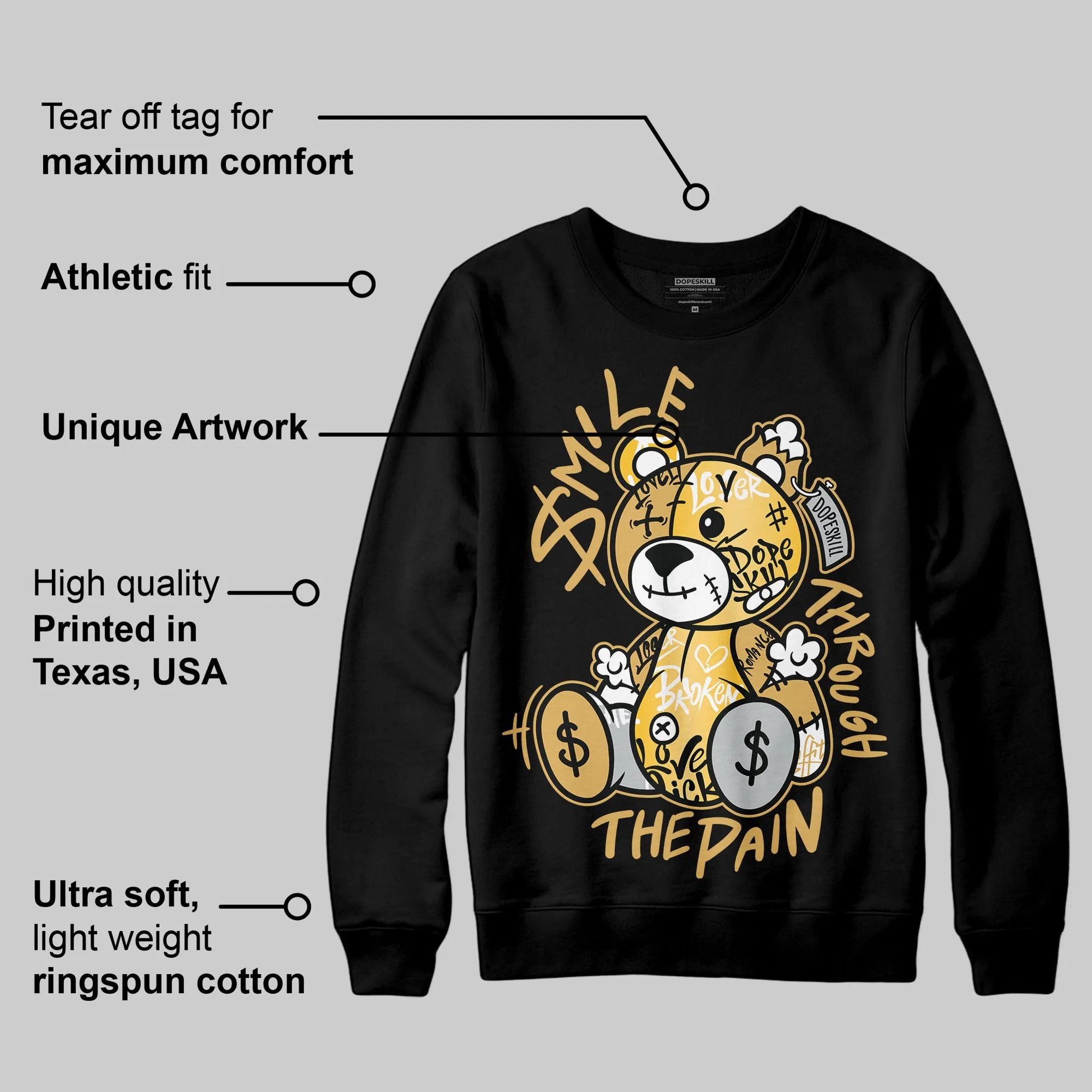 Phantom 12s DopeSkill Sweatshirt Smile Through The Pain Graphic sold by DopeSkill product image thumbnail 3