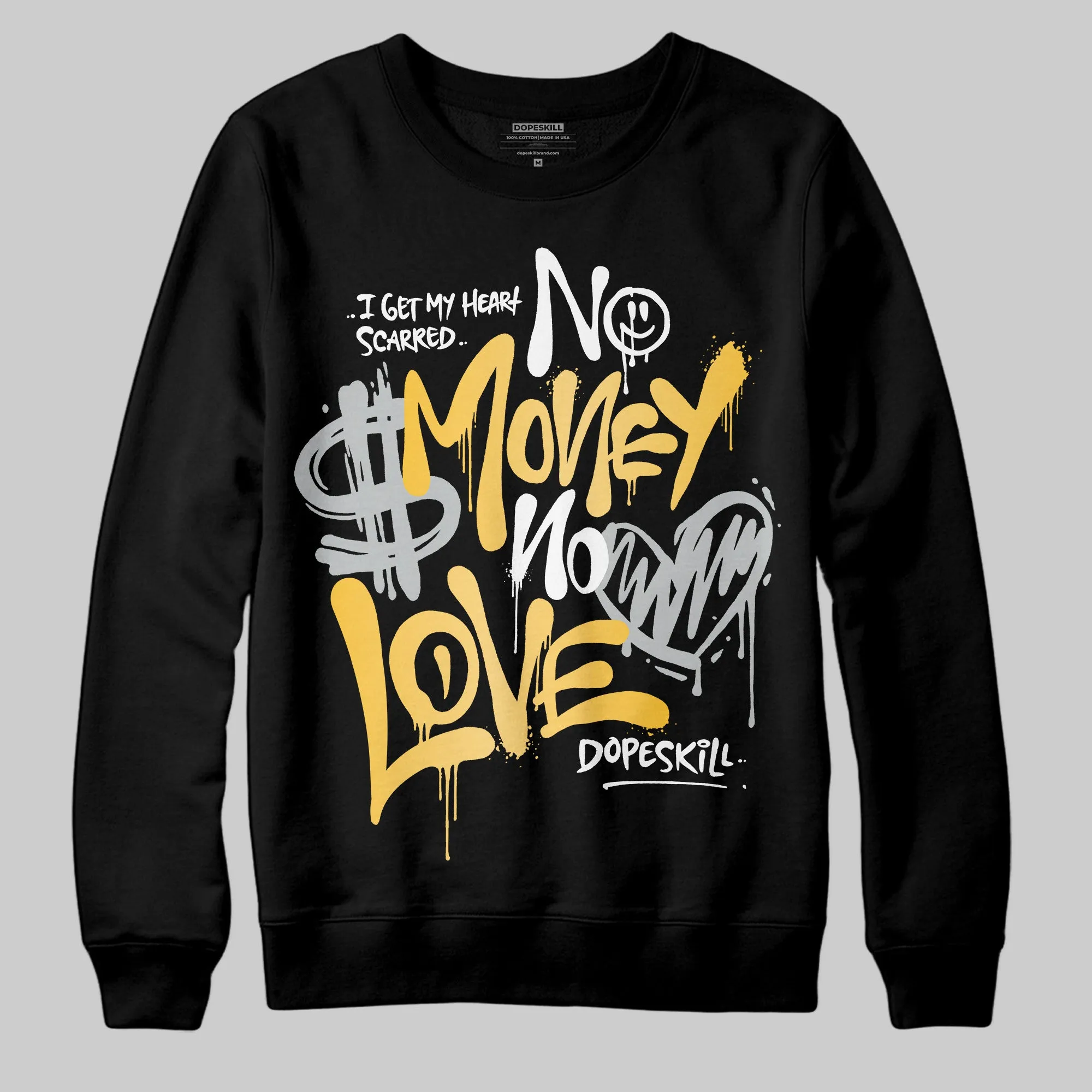 Phantom 12s DopeSkill Sweatshirt No Money No Love Typo Graphic sold by DopeSkill