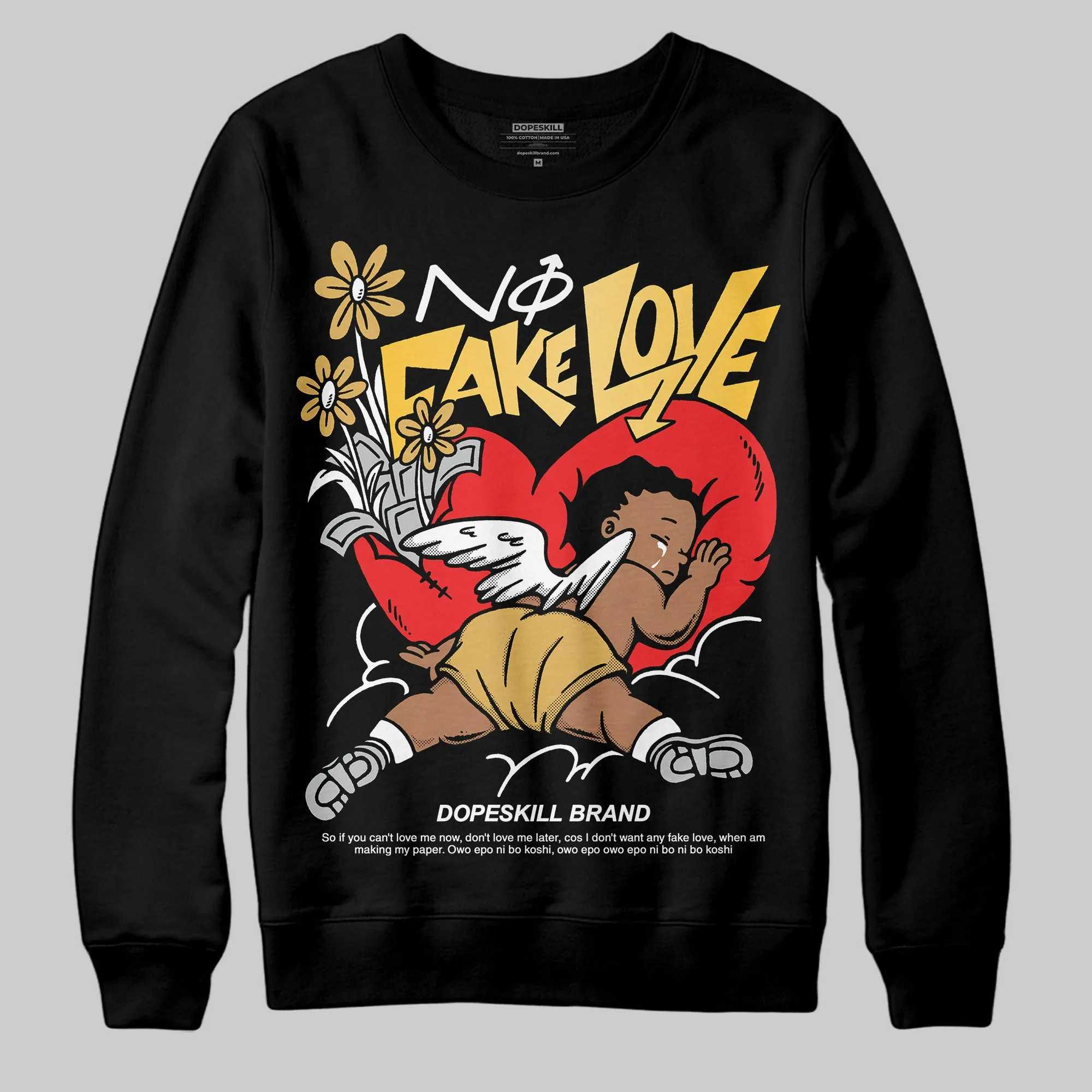 Phantom 12s DopeSkill Sweatshirt No Fake Love Graphic sold by DopeSkill