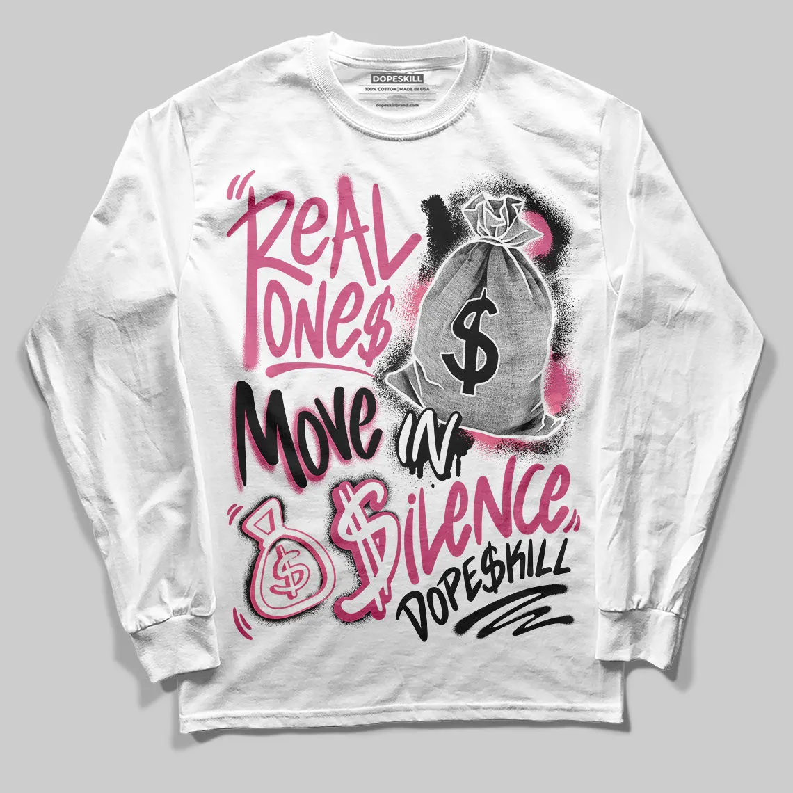 S - Serendipity Pro-X1 W DopeSkill Long Sleeve T-Shirt Real Ones Move In Silence Graphic sold by DopeSkill product image thumbnail 2