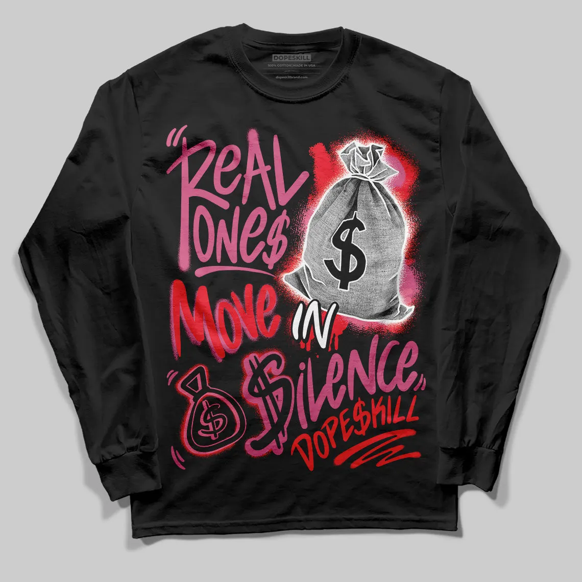 S - Serendipity Pro-X1 W DopeSkill Long Sleeve T-Shirt Real Ones Move In Silence Graphic sold by DopeSkill
