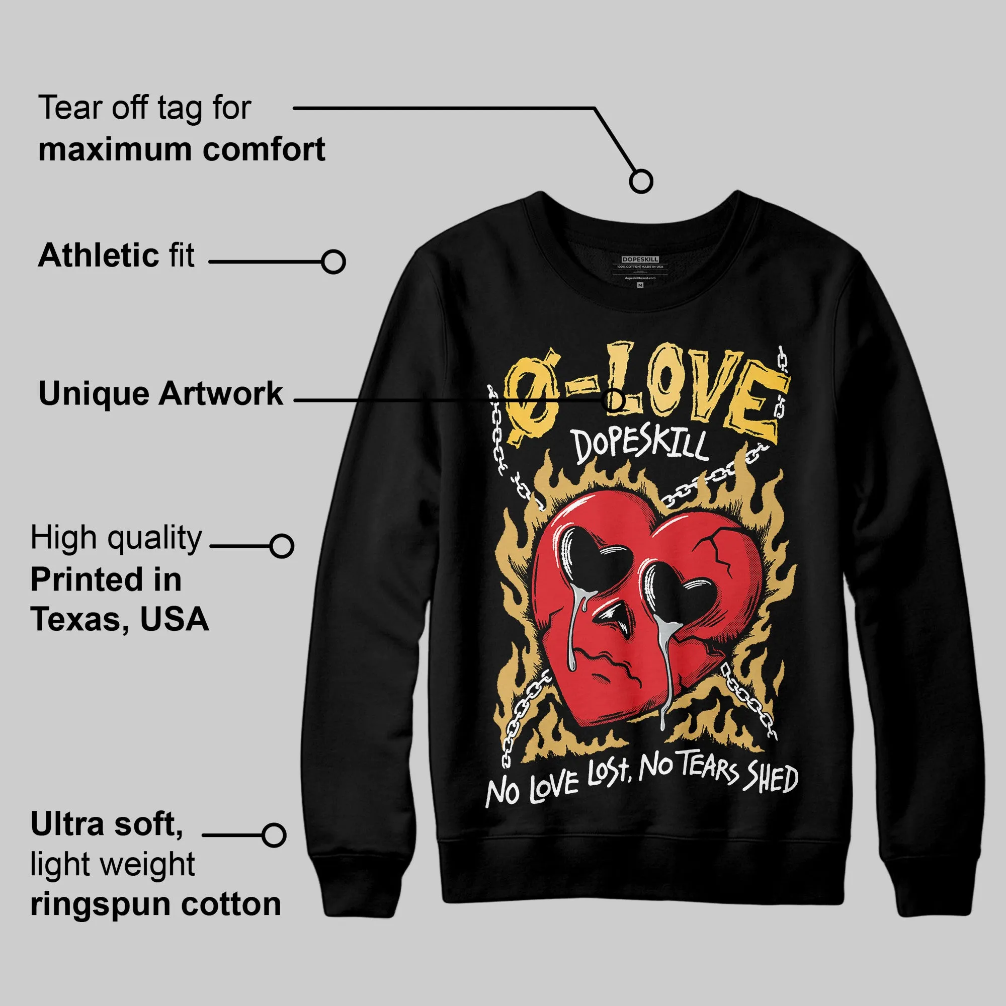 Phantom 12s DopeSkill Sweatshirt Crying Heart Graphic sold by DopeSkill product image thumbnail 3